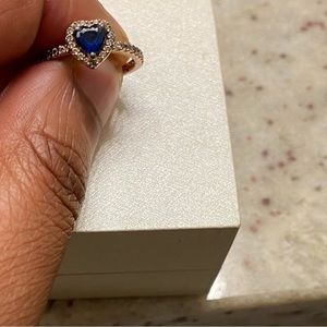 Pandora sapphire heart ring